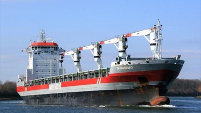 Dutch Freighter Thamesborg Grounds in Arctic Franklin Strait