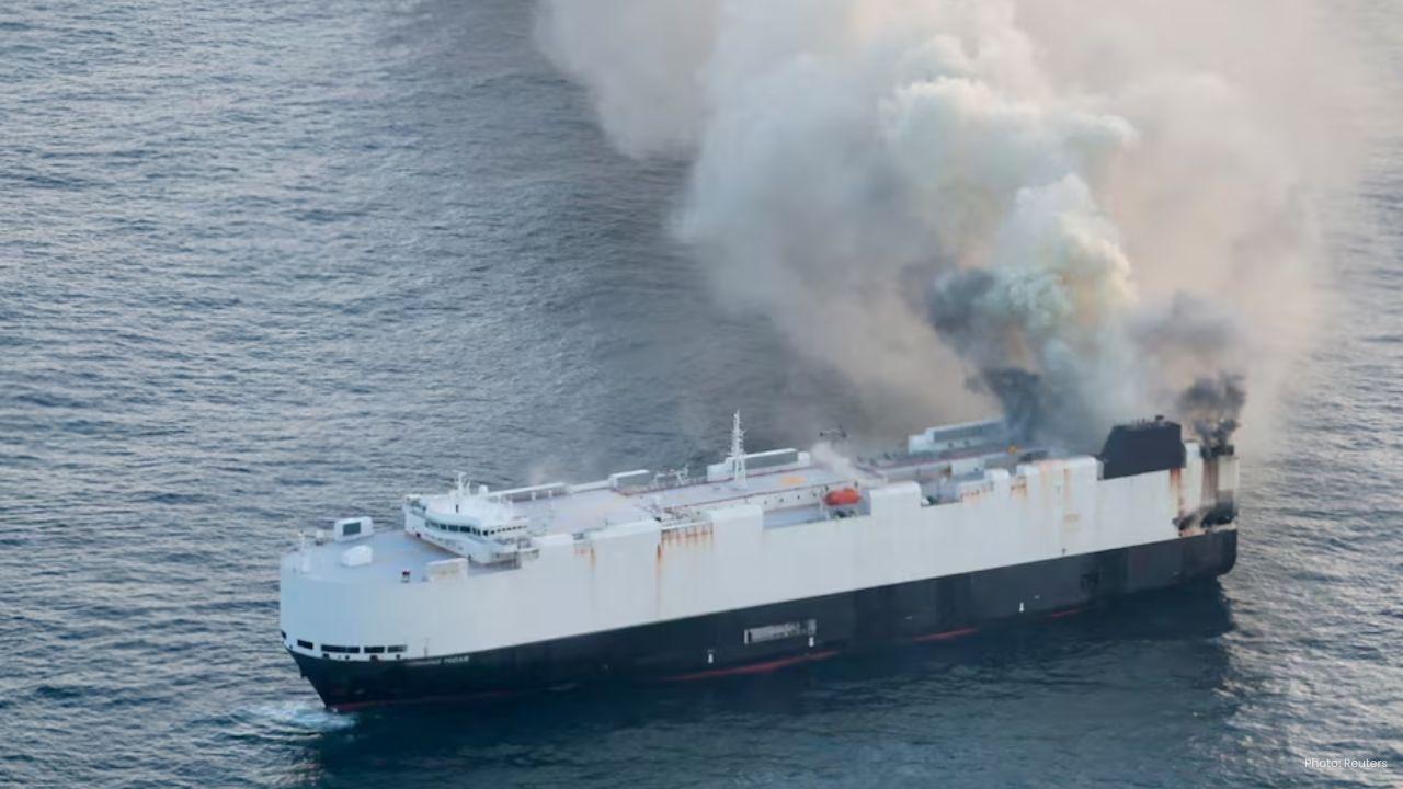 Cargo Ship Morning Midas Catches Fire Off Alaska Coast