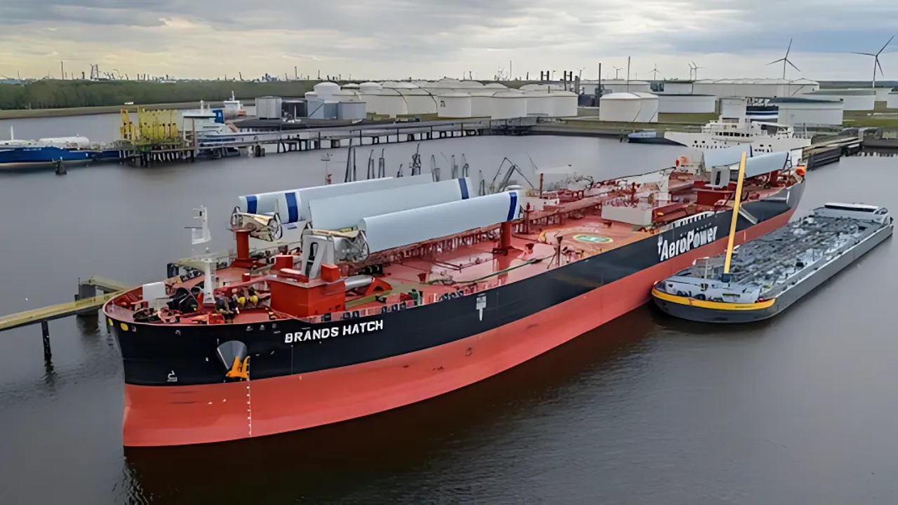 World’s First Wind-Assisted Tanker Reaches Europe’s Port