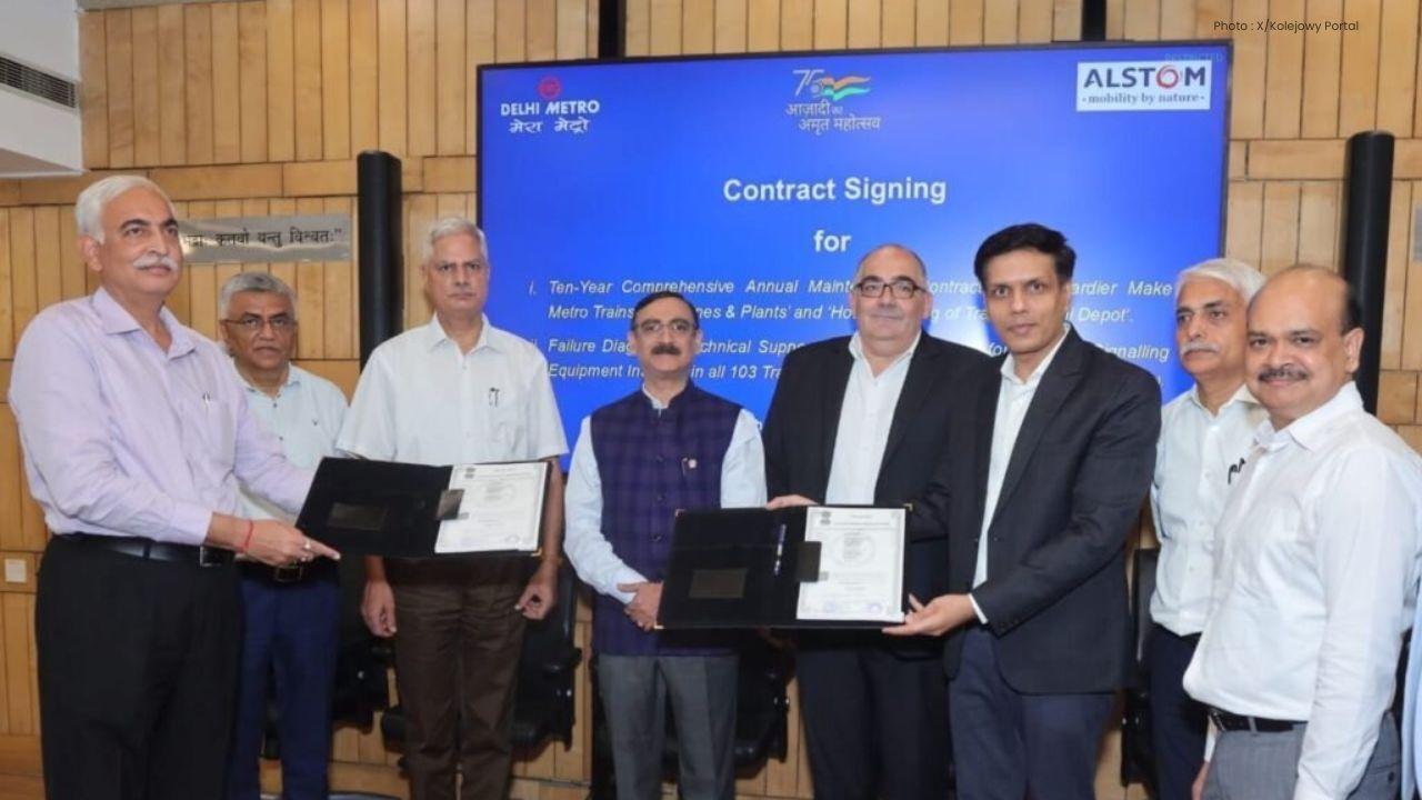 Alstom Wins €42M Contract to Maintain Delhi Metro Fleet