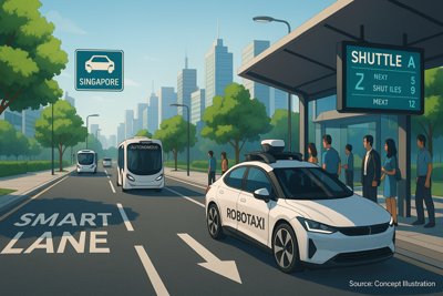 Robotaxi Firms to Launch Autonomous Shuttles in Singapore