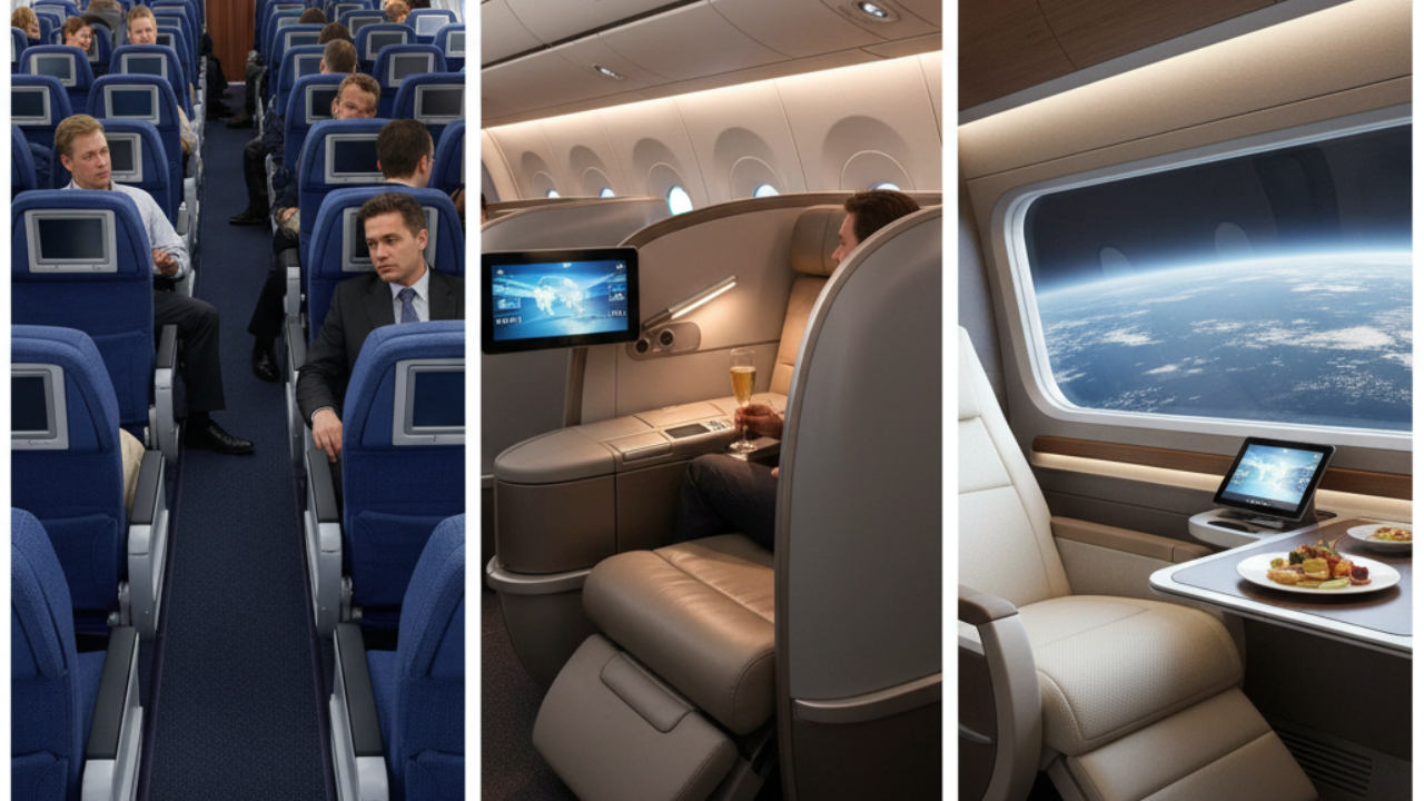 Aircraft Seating Evolution: Economy to Supersonic Luxury