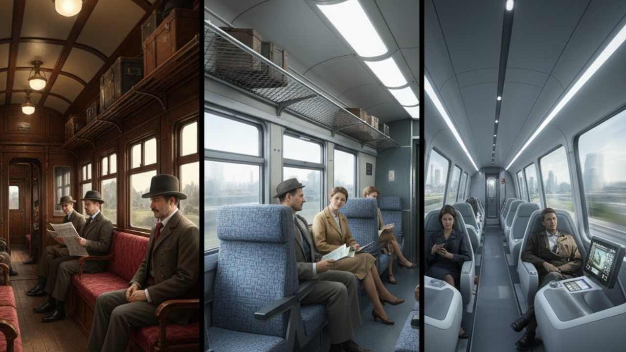 From Steam to Maglev: The Evolution of Train Interiors