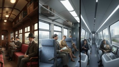 From Steam to Maglev: The Evolution of Train Interiors