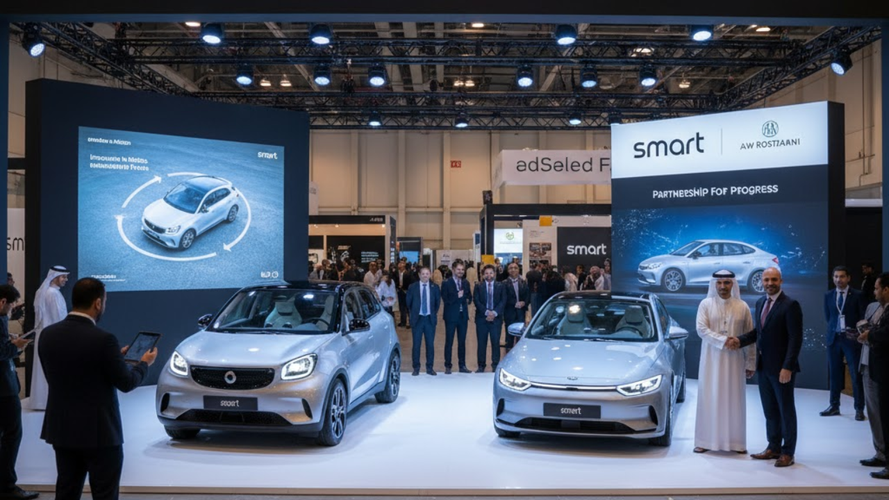 smart & AW Rostamani unveil premium EVs at WETEX 2025