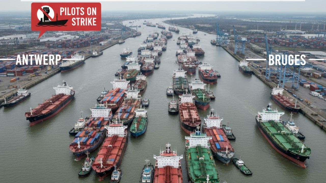 Antwerp-Bruges congestion: pilots’ action stalls shipping
