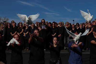 Tens of Thousands Protest in Serbi…