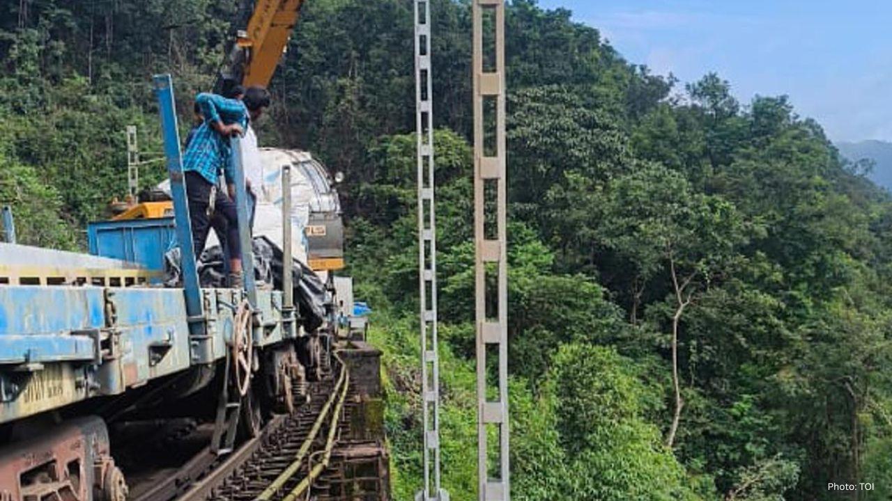 SWR Mysuru Division Completes Electrification of Key Ghat Section, Boosting Rail Efficiency