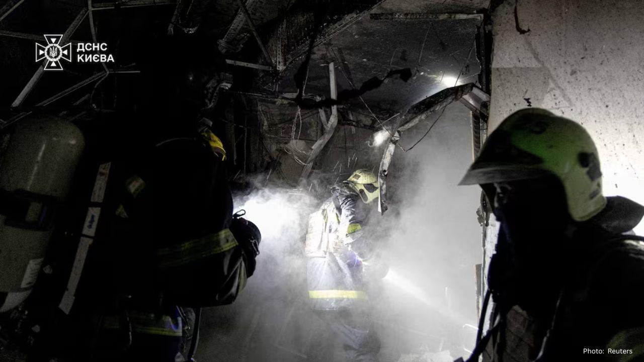 Russian Air Strike on Kyiv Kills First Civilians of 2026